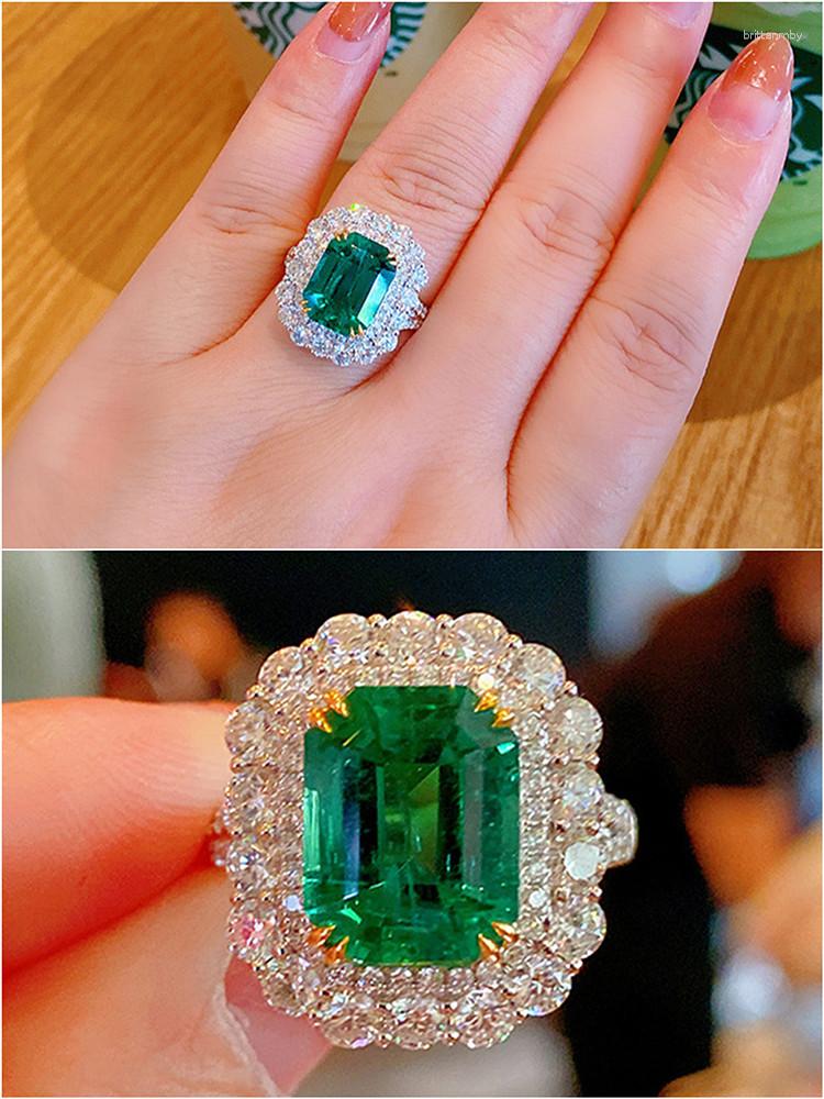 Cluster Rings Vintage Square Green Srystal Emerald Gemstones Diamonds Princess For Women 18k Gold Filled Jewelry Bands Bague Bijoux Gift
Cluster Rings Vintage Square Green Srystal Emerald Gemstones Diamonds Princess For Women 18k Gold Filled Jewelry Bands Bague Bijoux Gift
