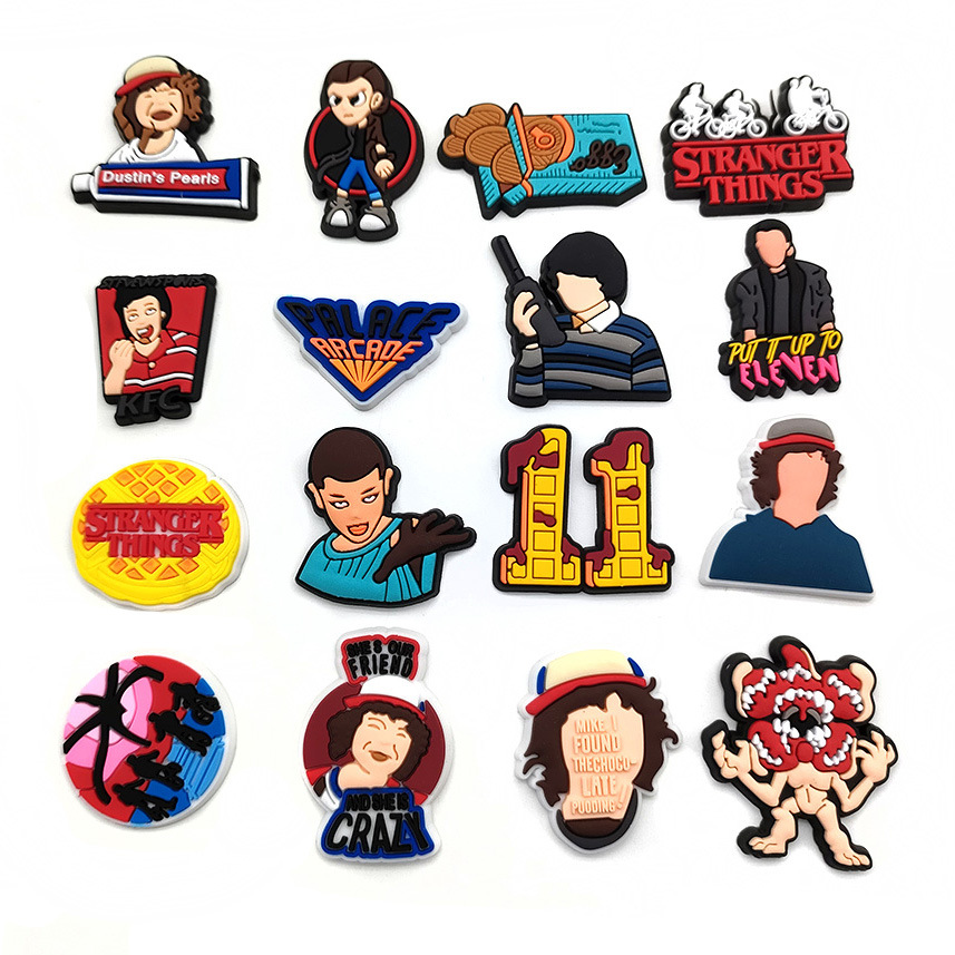horror-themed TV series jibz 1pcs cartoon Shoe Charms Funny DIY croces clogs Shoe Aceessories Fit Sandals Decorate Gifts
horror-themed TV series jibz 1pcs cartoon Shoe Charms Funny DIY croces clogs Shoe Aceessories Fit Sandals Decorate Gifts