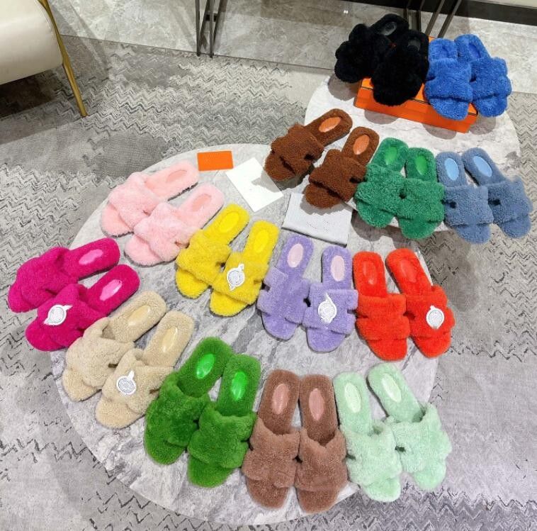 2023 Designer Wool Slippers Orange Black Pink White Slide Flat Mules Shearling Fur Fluffy Sandals Winter Women Indoor Slide, #3
2023 Designer Wool Slippers Orange Black Pink White Slide Flat Mules Shearling Fur Fluffy Sandals Winter Women Indoor Slide, #3