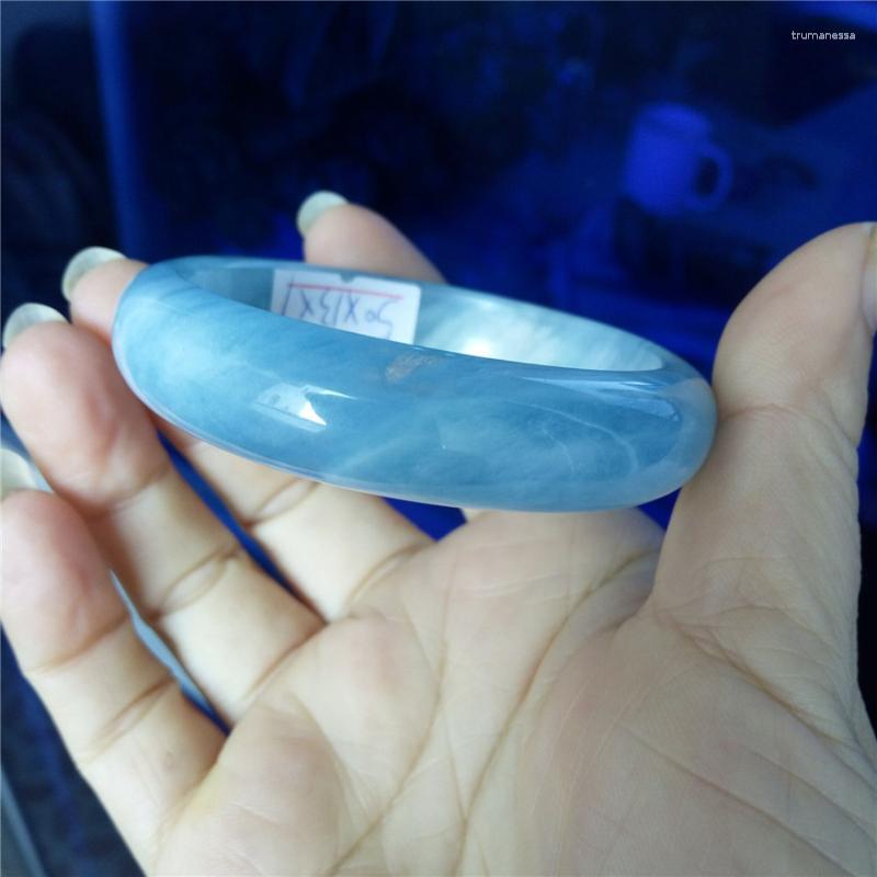 Bangle Drop Genuine Blue Natural Gem Stone Crystal Charm Fashion Woman Bracelet Inner Diameter 50mm Raym22
Bangle Drop Genuine Blue Natural Gem Stone Crystal Charm Fashion Woman Bracelet Inner Diameter 50mm Raym22