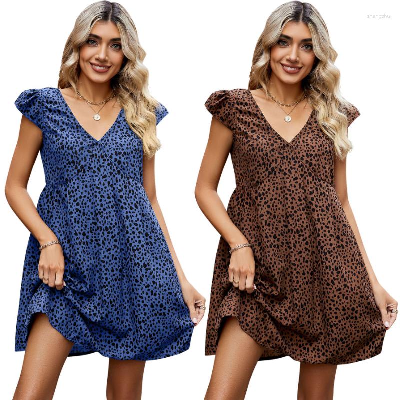 Casual Dresses 2023 Leopard Print Skirt V-neck A-line Dress Women' Short Bohemian Sexy Fashion Clothes For Women Summer, Royal blue
Casual Dresses 2023 Leopard Print Skirt V-neck A-line Dress Women' Short Bohemian Sexy Fashion Clothes For Women Summer, Royal blue