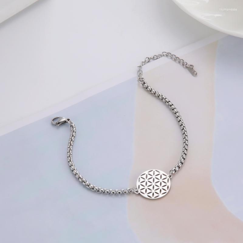Link Bracelets Chain Cazador Flower Of Life Charm Bracele Stainless Steel Mandala Box Bangle For Women Pulseira Jewelry Gifts Wholesale Raym
Link Bracelets Chain Cazador Flower Of Life Charm Bracele Stainless Steel Mandala Box Bangle For Women Pulseira Jewelry Gifts Wholesale Raym