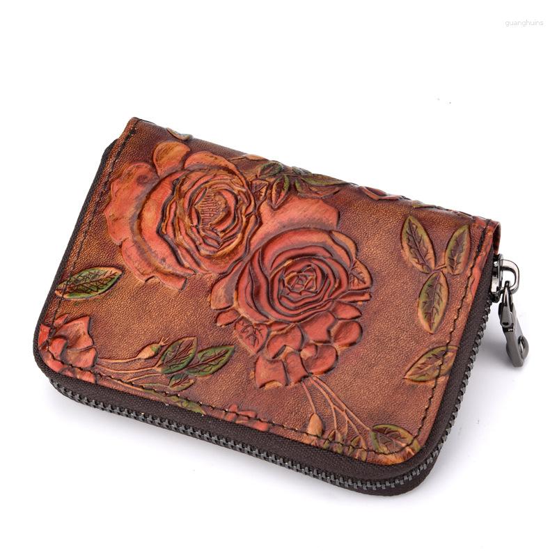Wallets Men Women Genuine Leather Flowers Wallet Coin Pocket Real Zip Purse Brown Card Case Durable Money Bag, Green
Wallets Men Women Genuine Leather Flowers Wallet Coin Pocket Real Zip Purse Brown Card Case Durable Money Bag, Green