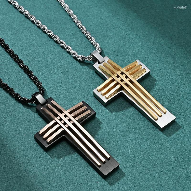 Chains Simple Stainless Steel Cross Necklace Trendy Men's Personalized Pendant For Women Men Gifts
Chains Simple Stainless Steel Cross Necklace Trendy Men's Personalized Pendant For Women Men Gifts