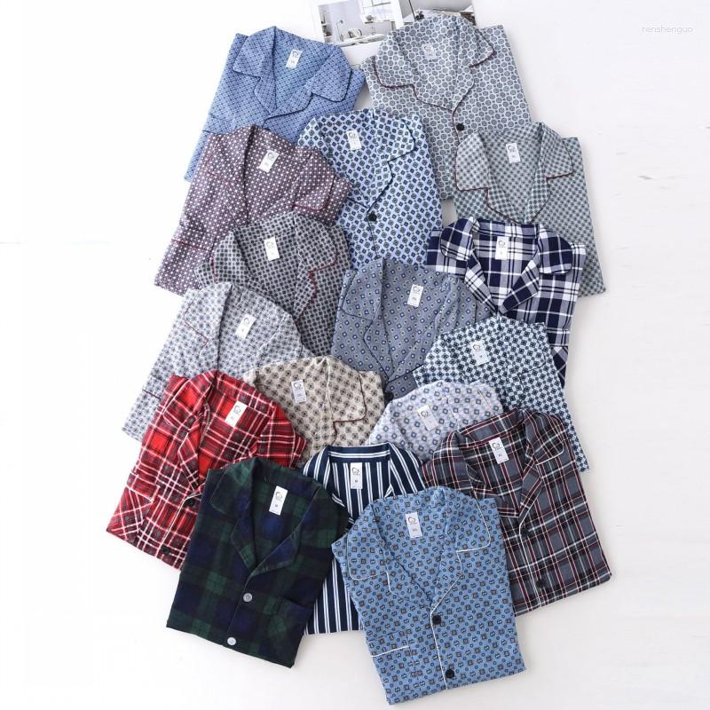 Men's Sleepwear 2023 Spring Autumn Men Casual Plaid Pajama Sets Male Cotton Suit Long Sleeve Turn-down Collar Cardigan Pants
Men's Sleepwear 2023 Spring Autumn Men Casual Plaid Pajama Sets Male Cotton Suit Long Sleeve Turn-down Collar Cardigan Pants