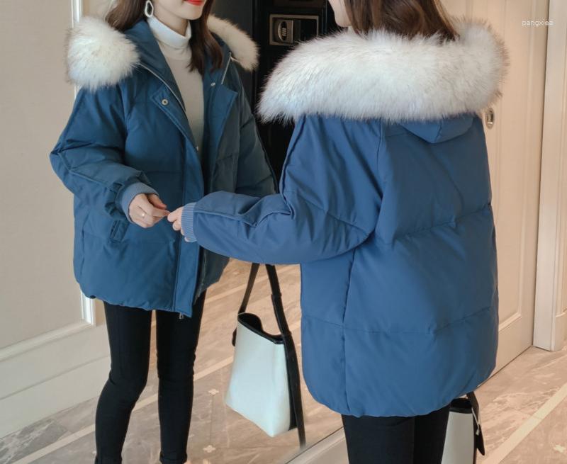 Women' Trench Coats Women' Down Cotton-padded Jacket 2023 Women Large Wool Collar Loose Clothing Thick Coat Short Style, Black
Women' Trench Coats Women' Down Cotton-padded Jacket 2023 Women Large Wool Collar Loose Clothing Thick Coat Short Style, Black