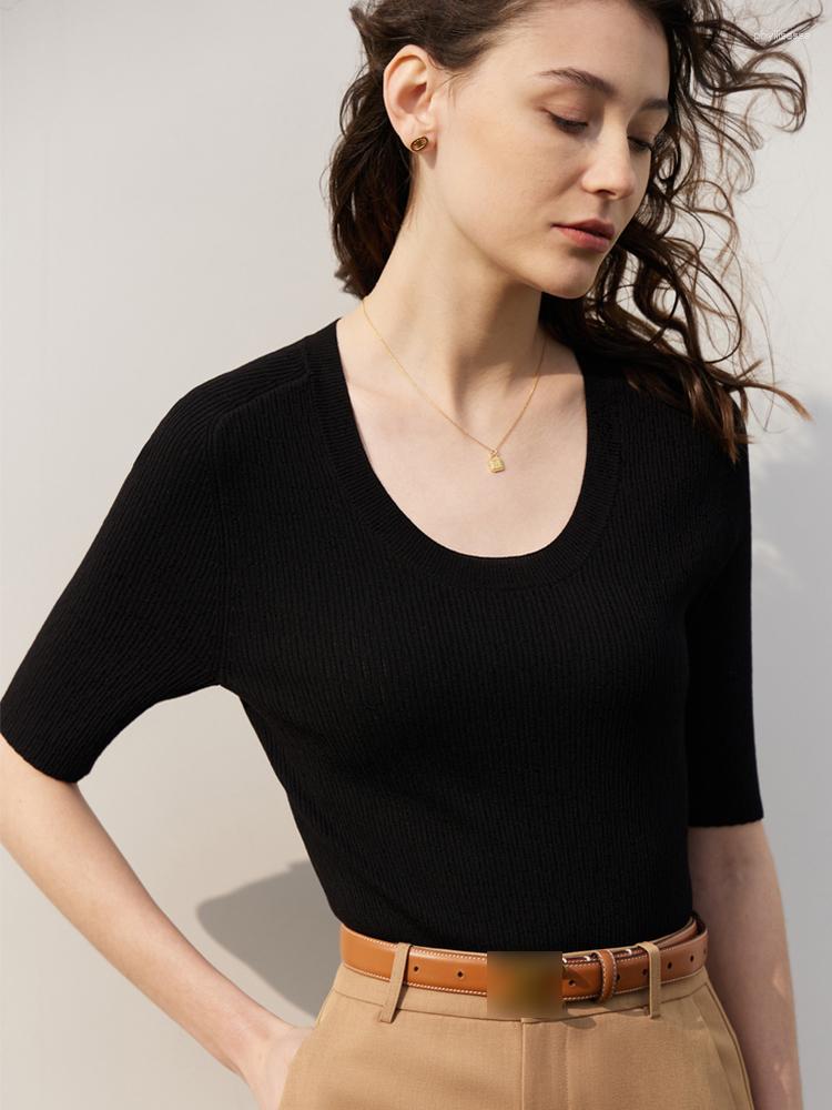 Women's Sweaters AMII Minimalism Knitted Tops For Women 2023 Spring T-shirt Pitted Short Sleeve U-neck Slim Underlay Woman 72321006, Tender green
Women's Sweaters AMII Minimalism Knitted Tops For Women 2023 Spring T-shirt Pitted Short Sleeve U-neck Slim Underlay Woman 72321006, Tender green