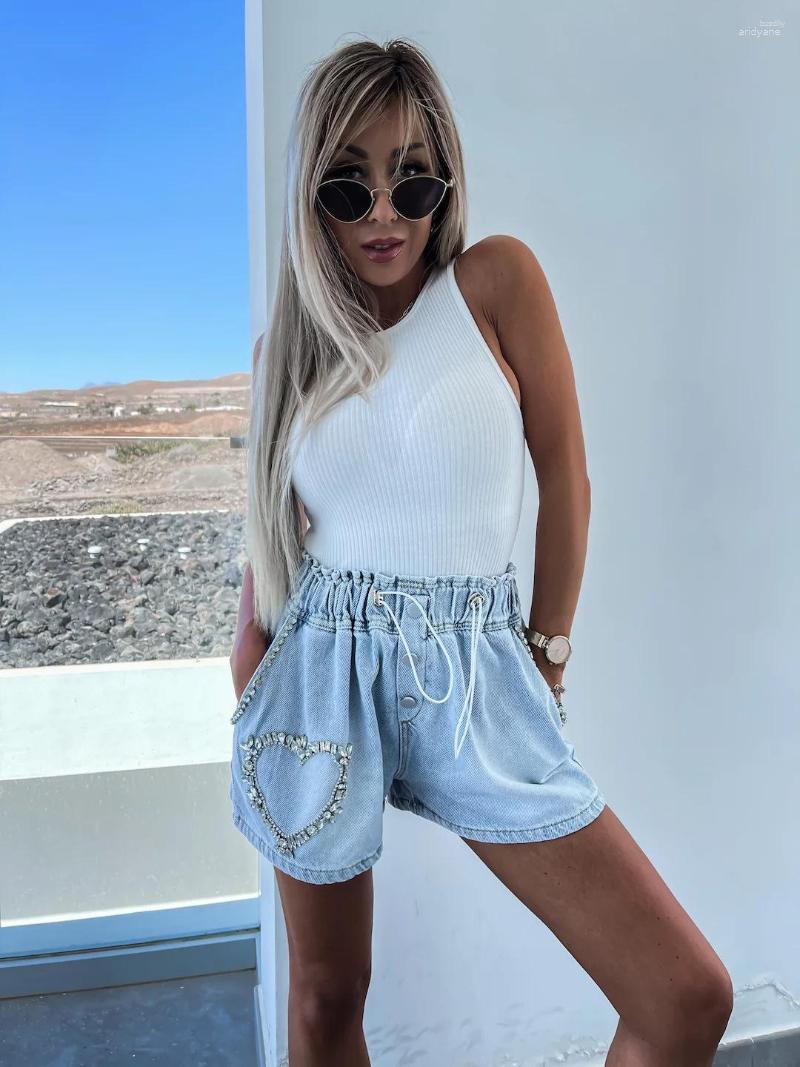 Women' Shorts Women' Summer A-line Exquisite Rhinestone Denim Pants For Women High Waist Fashion Loose Wide Leg Handmade Beaded 2023, Flower
Women' Shorts Women' Summer A-line Exquisite Rhinestone Denim Pants For Women High Waist Fashion Loose Wide Leg Handmade Beaded 2023, Flower