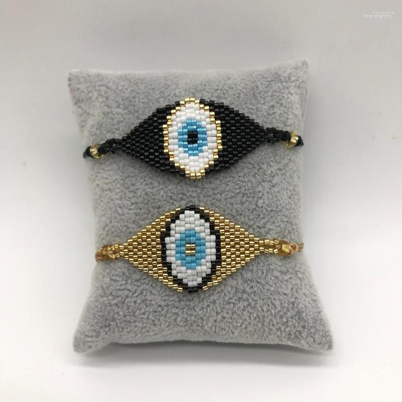 Strand BLUESTAR 2023 Turkish Eye Bangle Evil Pulseras Mujer Moda Handmade Woven MIYUKI Bead Bracelets
Strand BLUESTAR 2023 Turkish Eye Bangle Evil Pulseras Mujer Moda Handmade Woven MIYUKI Bead Bracelets