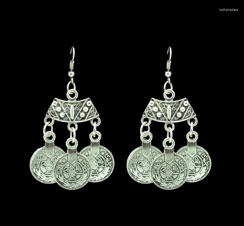 

Dangle Earrings Turkish India Middle East Color Metal Coin Boho Gypsy Beach Ethnic Tribal Festival Jewelry Tassel Fringe Earring Women