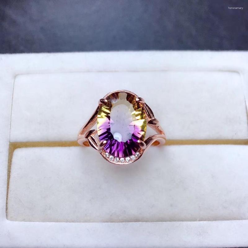 Cluster Rings Fashion Purple Yellow Color Ametrine Gemstone Ring Women Bright Jewelry Big Size Natural Gem Good Cut Shiny Birthday Gift
Cluster Rings Fashion Purple Yellow Color Ametrine Gemstone Ring Women Bright Jewelry Big Size Natural Gem Good Cut Shiny Birthday Gift