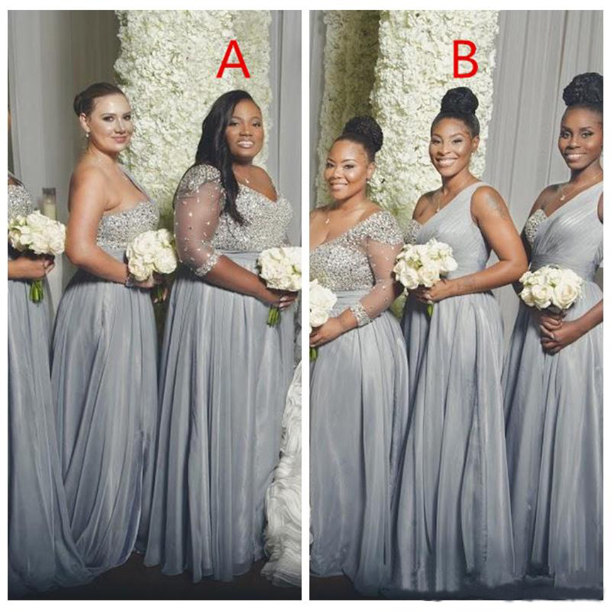 2023 Bling Bling Silver Arabic Bridesmaid Dresses One Shoulder Beaded Sequines Chiffon Evening Dresses Sexy Modest Maid Of Honor Party Gowns
2023 Bling Bling Silver Arabic Bridesmaid Dresses One Shoulder Beaded Sequines Chiffon Evening Dresses Sexy Modest Maid Of Honor Party Gowns