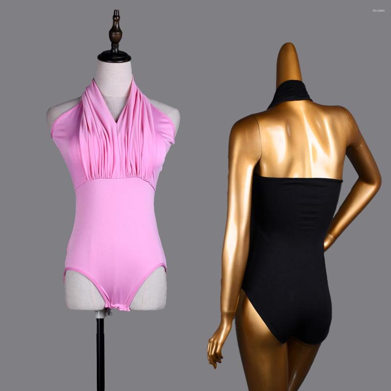 Stage Wear Women Latin Dance Costume Off-the-shoulder Halterneck Vest Adult V-neck Tops With Chest Pad Sleeveless Dancing Clothes, Pink
Stage Wear Women Latin Dance Costume Off-the-shoulder Halterneck Vest Adult V-neck Tops With Chest Pad Sleeveless Dancing Clothes, Pink