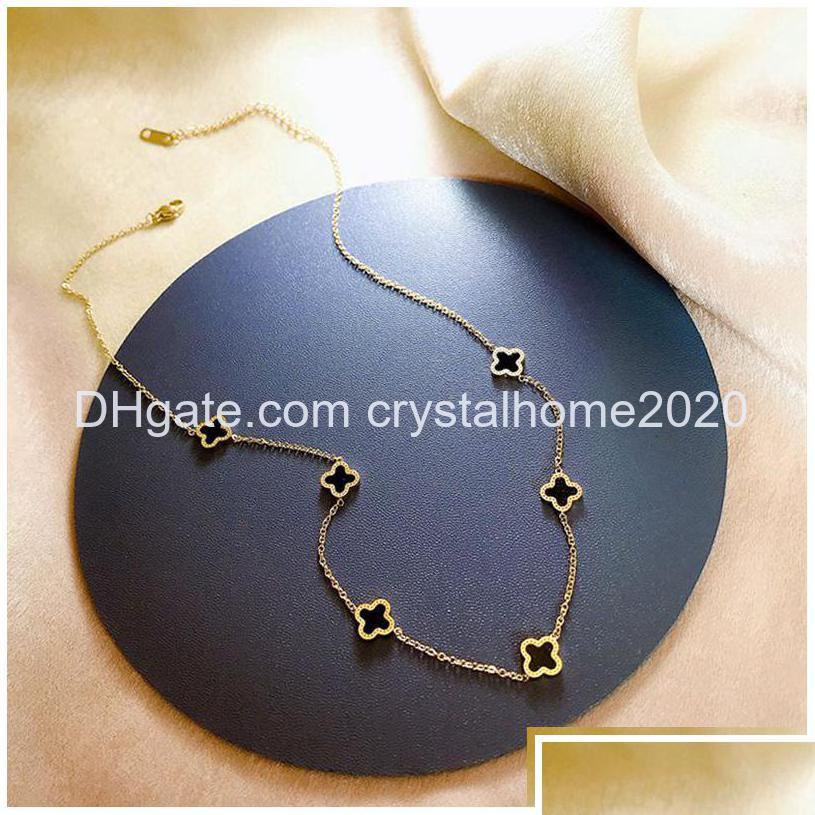 Pendant Necklaces Handmade Clover Necklace 18K Gold Plated Stainless Steel Jewelry For Gift Drop Delivery Pendants Dho7B
Pendant Necklaces Handmade Clover Necklace 18K Gold Plated Stainless Steel Jewelry For Gift Drop Delivery Pendants Dho7B