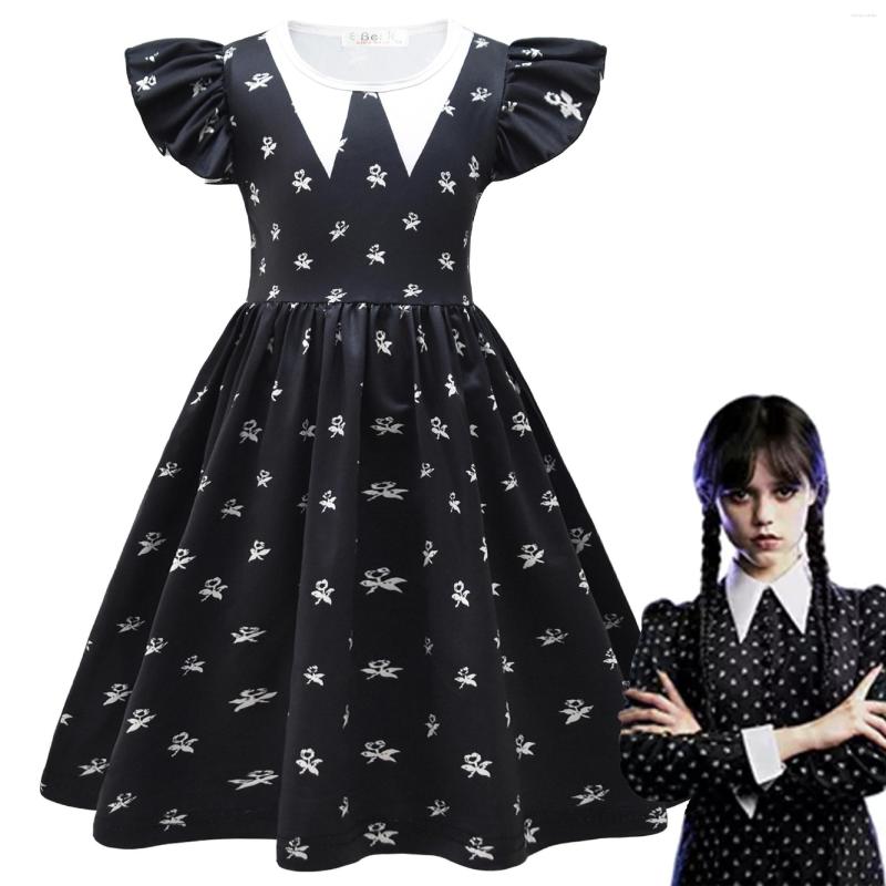 Girl Dresses Wednesday Cosplay Costume Kids Summer Short Sleeve Casual Dress Baby Girls Party Vestidos Children Fashion Dresses&Bag 2pcs, Color 1
Girl Dresses Wednesday Cosplay Costume Kids Summer Short Sleeve Casual Dress Baby Girls Party Vestidos Children Fashion Dresses&Bag 2pcs, Color 1