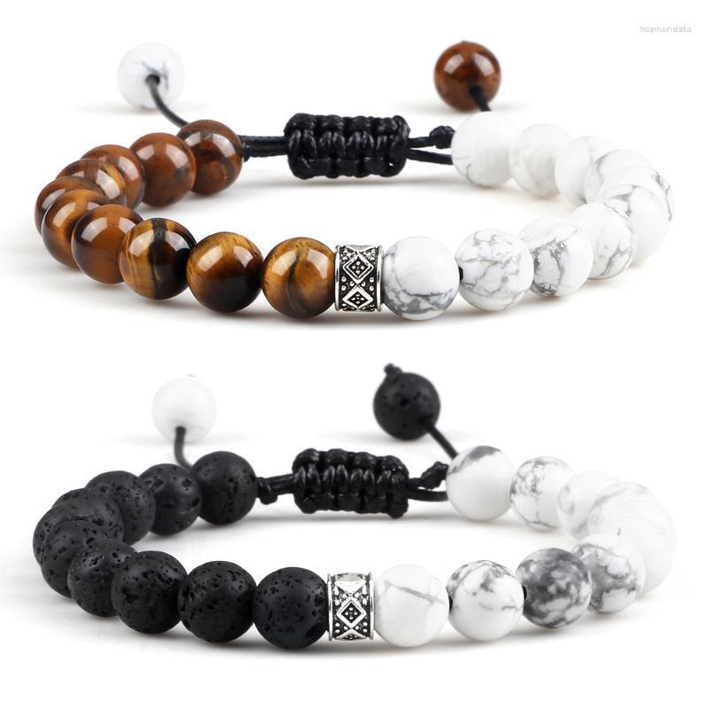 Strand Beaded Strands High Quality 8mm White Howlite Bracelet Men Natural Tiger Eye Lava Stone Onyx Bracelets&Bangles Women Yoga Raym22
Strand Beaded Strands High Quality 8mm White Howlite Bracelet Men Natural Tiger Eye Lava Stone Onyx Bracelets&Bangles Women Yoga Raym22