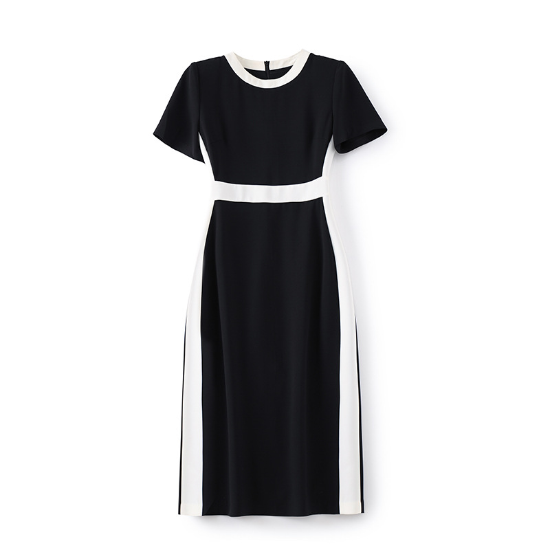 2023 Summer Black Contrast Color Dress Short Sleeve Round Neck Knee-Length Casual Dresses W3L043211
2023 Summer Black Contrast Color Dress Short Sleeve Round Neck Knee-Length Casual Dresses W3L043211