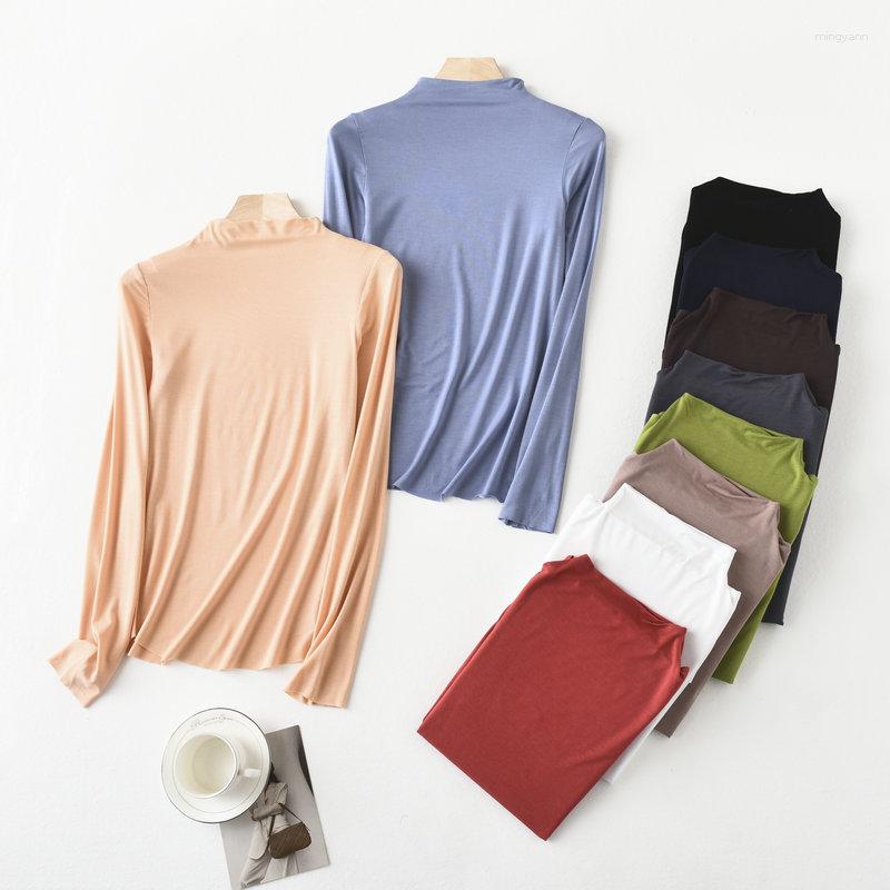 Women's T Shirts Half High Collar Underwear Slim Fit Long Sleeve T-shirt For Women's Spring And Summer Est Tight Women Clothing
Women's T Shirts Half High Collar Underwear Slim Fit Long Sleeve T-shirt For Women's Spring And Summer Est Tight Women Clothing