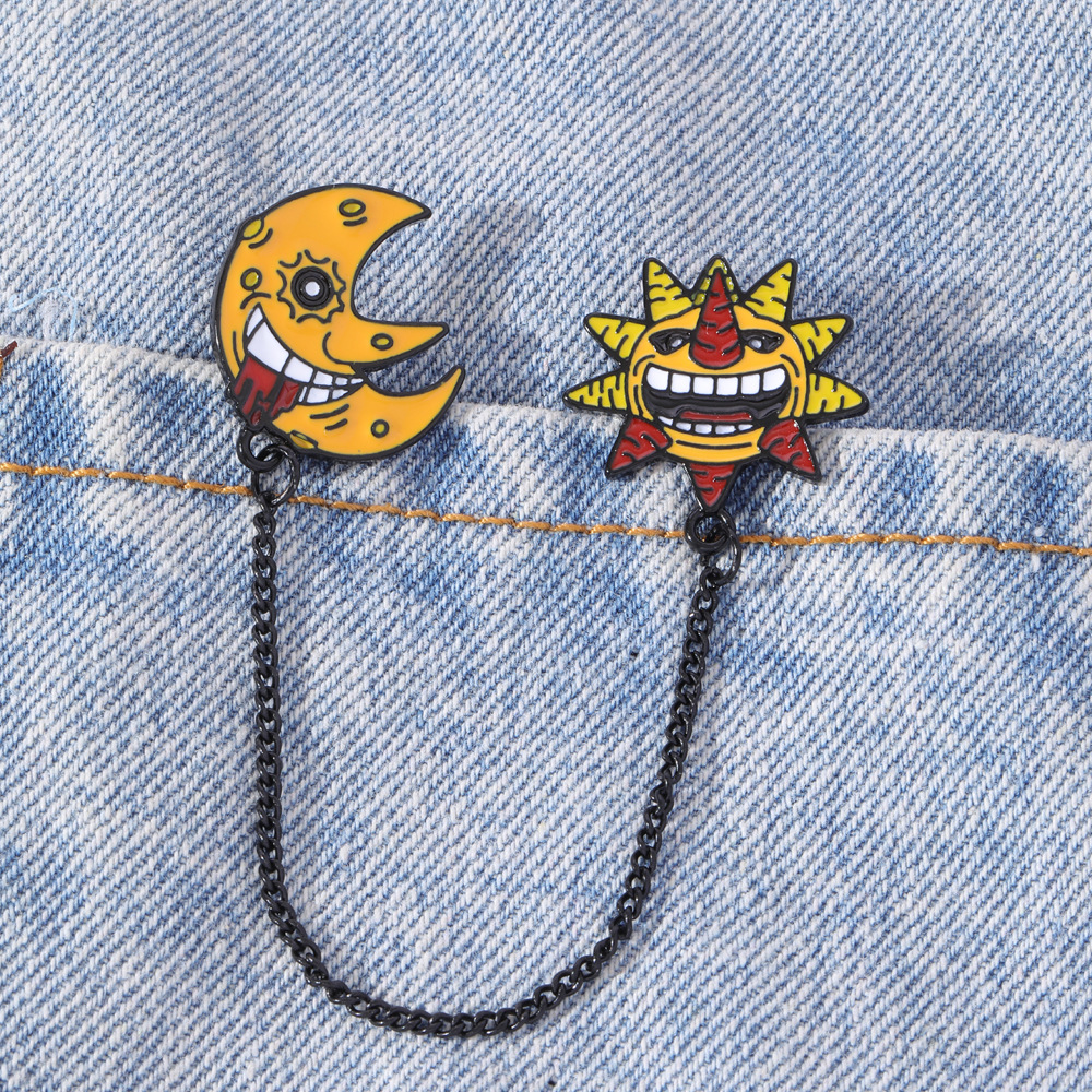 sun and moon brooch Cute Anime Movies Games Hard Enamel Pins Collect Cartoon Brooch Backpack Hat Bag Collar Lapel Badges, As picture
sun and moon brooch Cute Anime Movies Games Hard Enamel Pins Collect Cartoon Brooch Backpack Hat Bag Collar Lapel Badges, As picture