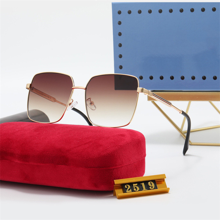 designer sunglasses for women and mens sunglasses New fashion women's gradual color metal sunglasses trend Elegant driving glasses Sunglasses 2519
designer sunglasses for women and mens sunglasses New fashion women's gradual color metal sunglasses trend Elegant driving glasses Sunglasses 2519