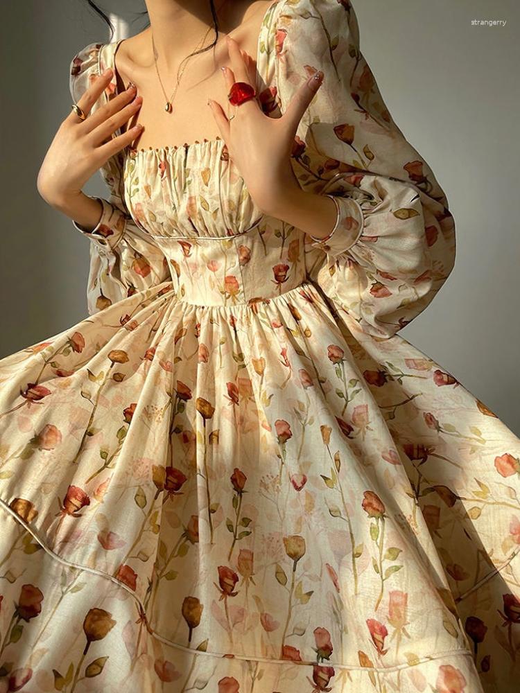 Casual Dresses 2023 Spring Elegant And Chic Women Floral Prom Dress Vintage A-Line Maxi Party Birthday Vestidos Female Holiday Robe, Beige
Casual Dresses 2023 Spring Elegant And Chic Women Floral Prom Dress Vintage A-Line Maxi Party Birthday Vestidos Female Holiday Robe, Beige