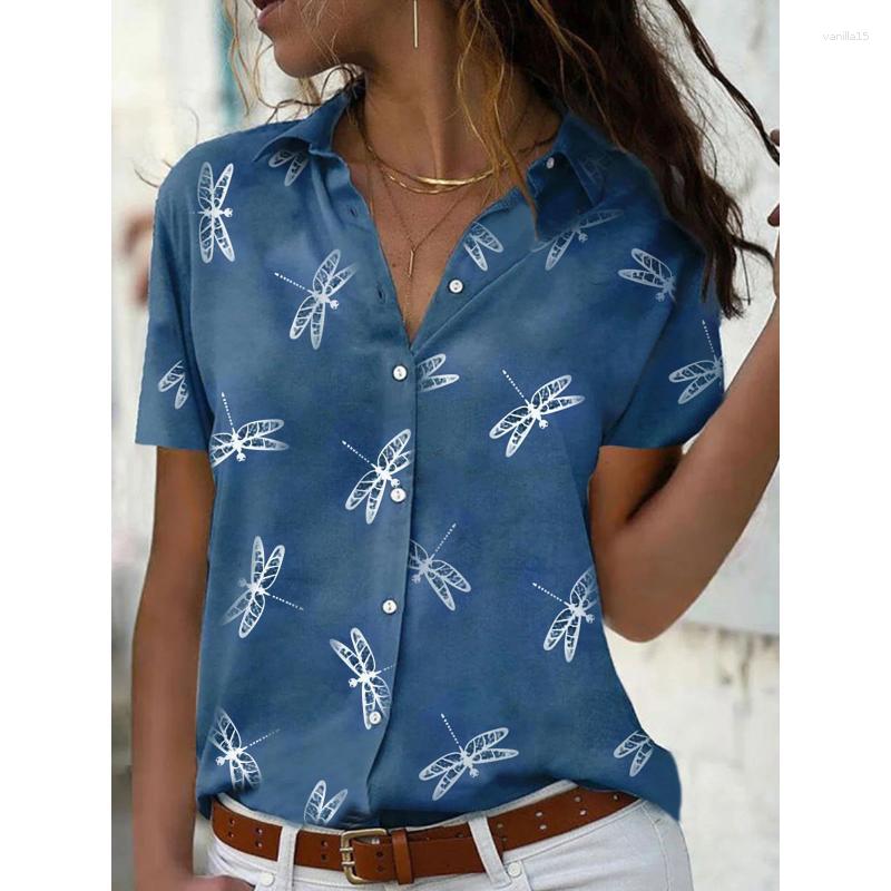 Women's Blouses 2023 Summer Fashion Women's Blouse Short Sleeve Turndown Collar Shirt Dragonfly Print Pullover Ladies Vintage Clothing, E01-hh07600
Women's Blouses 2023 Summer Fashion Women's Blouse Short Sleeve Turndown Collar Shirt Dragonfly Print Pullover Ladies Vintage Clothing, E01-hh07600
