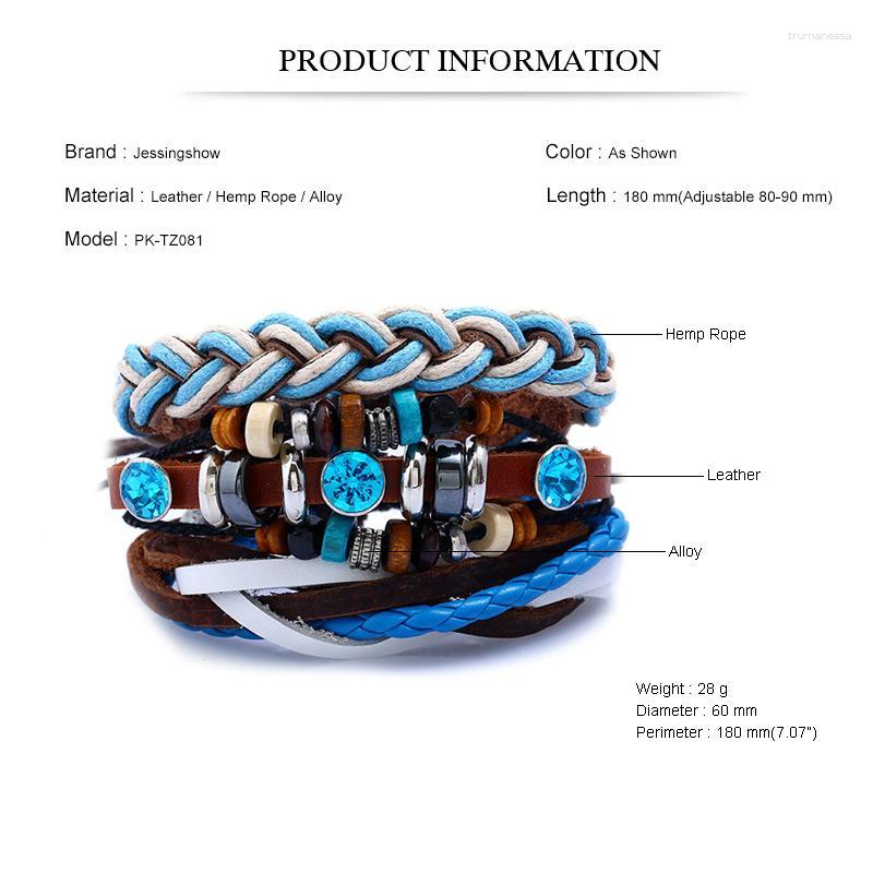 Bangle Jessingshow 3 Piece/Set Vintage Leather Adjustable Rope Chain Bracelet Punk Braided Wrap Wristbands Men Women Fashion Jewelry Raym22
Bangle Jessingshow 3 Piece/Set Vintage Leather Adjustable Rope Chain Bracelet Punk Braided Wrap Wristbands Men Women Fashion Jewelry Raym22