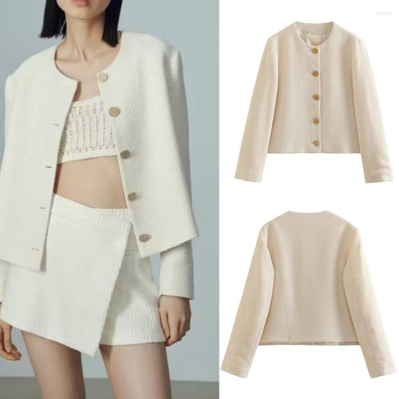 Women's Jackets COS LRIS 2023 Women's Summer Small Fragrance Style Gold-breasted Button Decoration Texture Short Suit Jacket 2433149, Cream color
Women's Jackets COS LRIS 2023 Women's Summer Small Fragrance Style Gold-breasted Button Decoration Texture Short Suit Jacket 2433149, Cream color