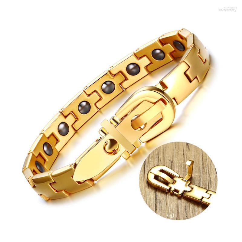 Link Bracelets Steel Magnetic Bracelet Benefits Energy Gold-color Hematite Chain & Luxury Stainless For Men Women
Link Bracelets Steel Magnetic Bracelet Benefits Energy Gold-color Hematite Chain & Luxury Stainless For Men Women