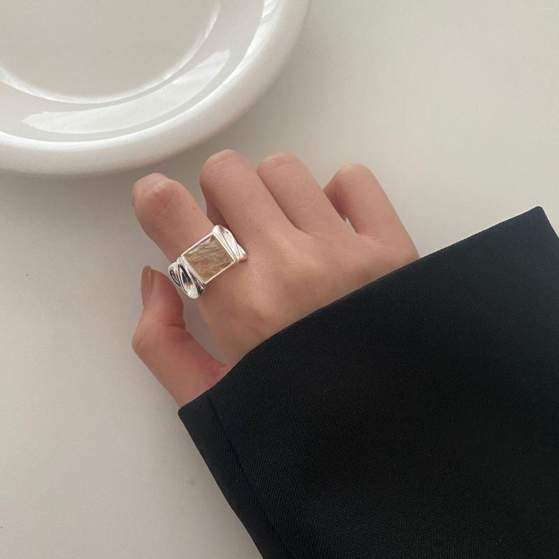 Cluster Rings SHANICE S925 Sterling Silver Open Ring Irregular Carved Cap Pattern Hip Hop Party Jewelry Punk
Cluster Rings SHANICE S925 Sterling Silver Open Ring Irregular Carved Cap Pattern Hip Hop Party Jewelry Punk