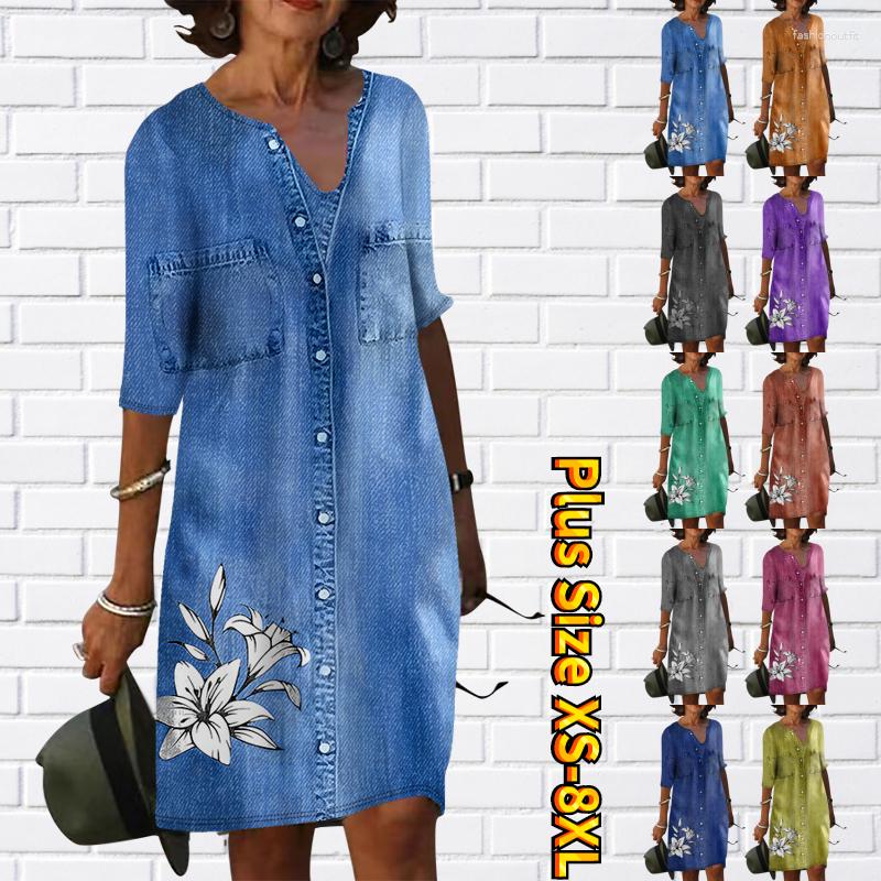 Casual Dresses 2023 Summer Dress Floral Print Women's Half-sleeve Skirt V Neck Shift Half Sleeve Basic Daily Skirts, 25297blue
Casual Dresses 2023 Summer Dress Floral Print Women's Half-sleeve Skirt V Neck Shift Half Sleeve Basic Daily Skirts, 25297blue