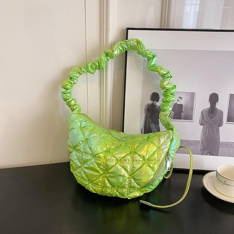Evening Bags Solid Color Shopping Bag Women Adjustable Shoulder Strap Quilted Satchel Pleated Crossbody Female Clutch, Green
Evening Bags Solid Color Shopping Bag Women Adjustable Shoulder Strap Quilted Satchel Pleated Crossbody Female Clutch, Green