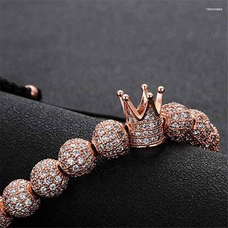 Strand Fashion CZ Imperial Crown Bracelet Charm Couple Bracelets For Lovers 8m Beaded Set Valentine's Day Gift
Strand Fashion CZ Imperial Crown Bracelet Charm Couple Bracelets For Lovers 8m Beaded Set Valentine's Day Gift