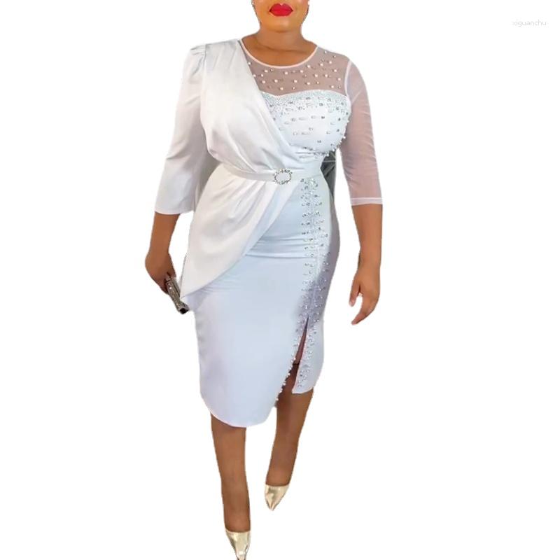Ethnic Clothing African Evening Dresses For Women 2023 Wedding Party Bodycon Robe Dashiki 3/4 Sleeve Polyester White Pink Blue Dress
Ethnic Clothing African Evening Dresses For Women 2023 Wedding Party Bodycon Robe Dashiki 3/4 Sleeve Polyester White Pink Blue Dress