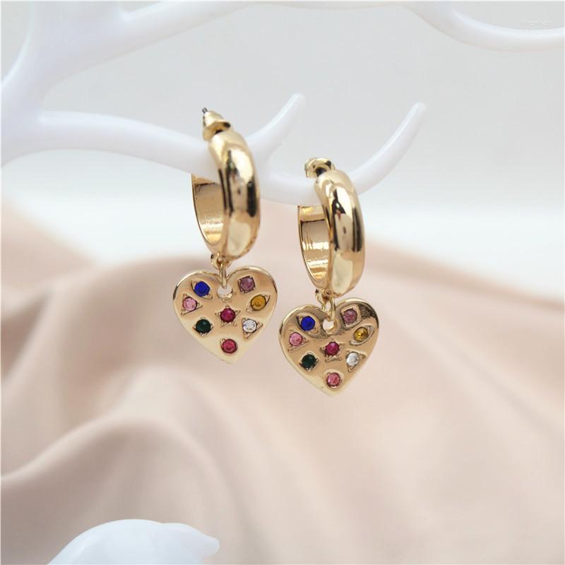 Dangle Earrings Shiny Zirconia Heart Drop For Women Girl Fashion Gold Color Simple Colorful Crystal Wedding Jewelry Birthday Gift
Dangle Earrings Shiny Zirconia Heart Drop For Women Girl Fashion Gold Color Simple Colorful Crystal Wedding Jewelry Birthday Gift