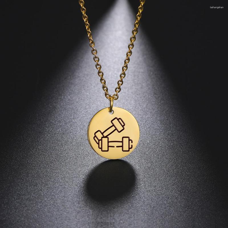 Pendant Necklaces Dreamtimes Dumbbell Weightlifting Barbell Sporty Style Stainless Steel Charm Gift For Men Fitness Enthusiast
Pendant Necklaces Dreamtimes Dumbbell Weightlifting Barbell Sporty Style Stainless Steel Charm Gift For Men Fitness Enthusiast