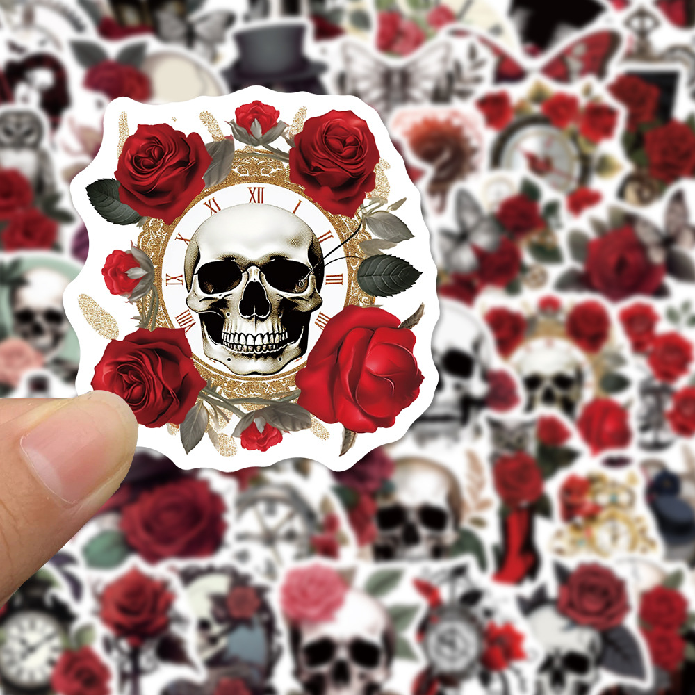 50PCS Punk Rose Skull Guitar Stickers For Car Helmet Ipad Bicycle Phone Motorcycle PS4 Book Pvc Skateboard DIY Bottle Decals, Multi colors
50PCS Punk Rose Skull Guitar Stickers For Car Helmet Ipad Bicycle Phone Motorcycle PS4 Book Pvc Skateboard DIY Bottle Decals, Multi colors