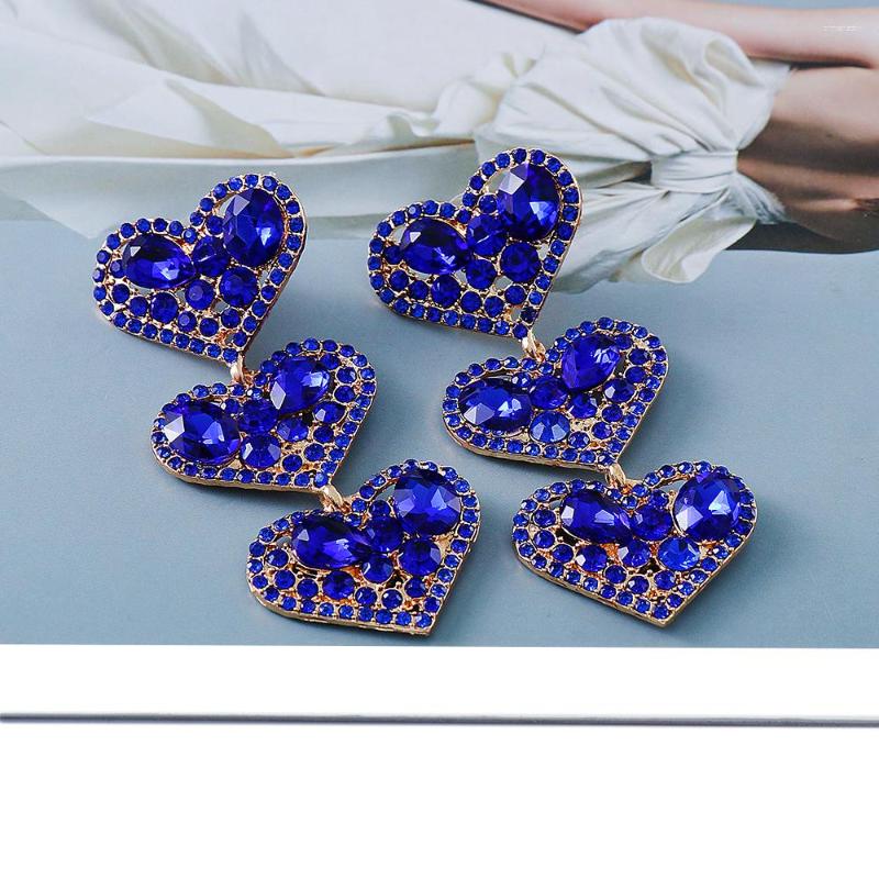 Dangle Earrings Statement Long Loving-Heart Colorful Rhinestone High-Quality Crystal Drop Earring Fashion Jewelry For Women
Dangle Earrings Statement Long Loving-Heart Colorful Rhinestone High-Quality Crystal Drop Earring Fashion Jewelry For Women
