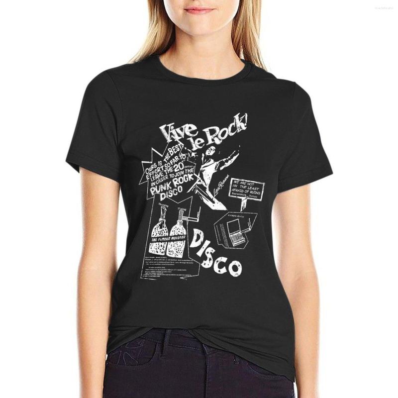 Women' Polos Vintage Look Vive Le Rock. T-Shirt Funny T Shirt Graphic Shirts Black T-shirts For Women, Pink
Women' Polos Vintage Look Vive Le Rock. T-Shirt Funny T Shirt Graphic Shirts Black T-shirts For Women, Pink