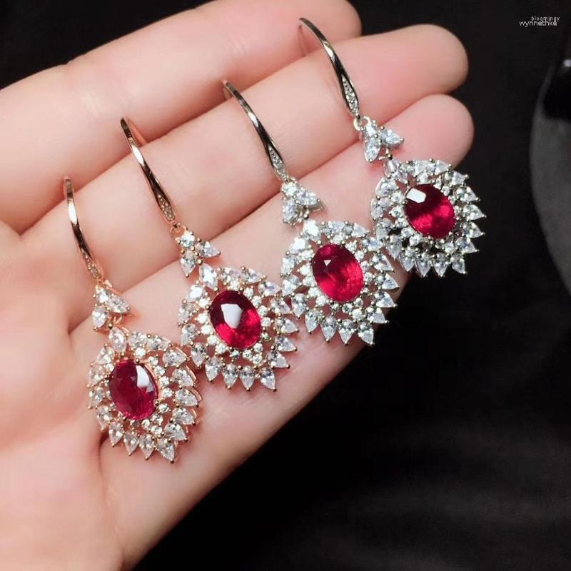 Stud Earrings The Gift For Your Loved Wife Ruby Earring Natural And Real 925 Sterling Silver Rubby Fashion Ring
Stud Earrings The Gift For Your Loved Wife Ruby Earring Natural And Real 925 Sterling Silver Rubby Fashion Ring