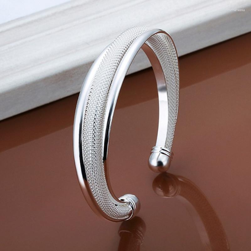 Bangle For Women Lady Wedding Elegant Retro Trend Hypotenuse Net Circular Openings Bracelet Fashion Silver Color Jewelry B019 Raym22
Bangle For Women Lady Wedding Elegant Retro Trend Hypotenuse Net Circular Openings Bracelet Fashion Silver Color Jewelry B019 Raym22