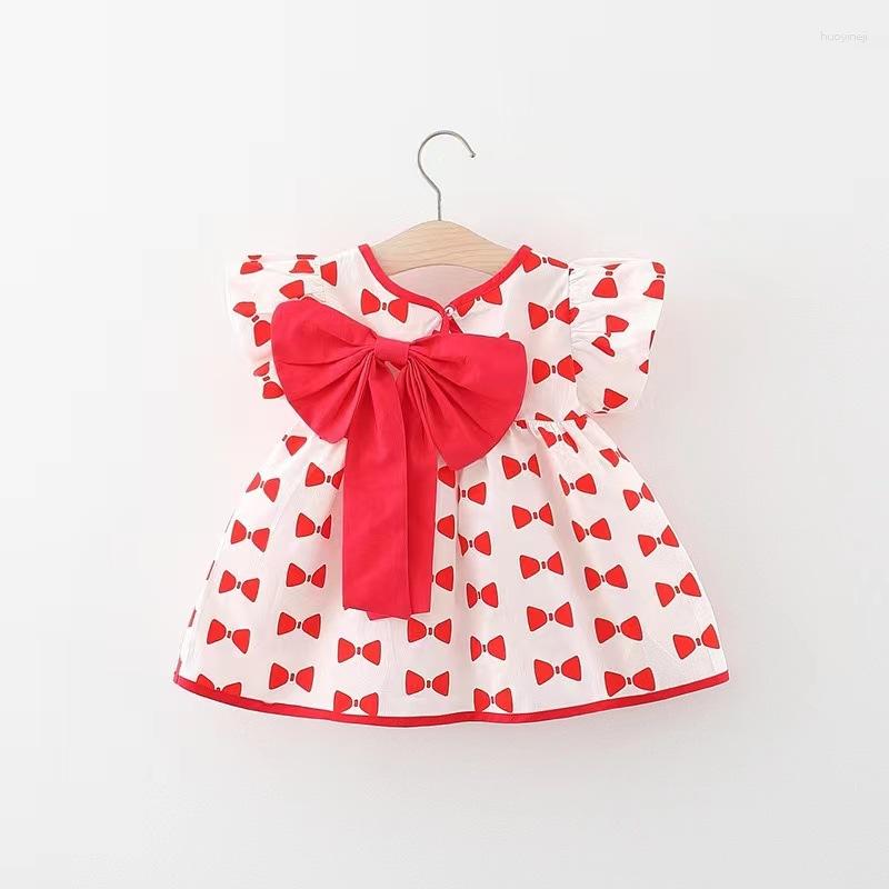 Girl Dresses 1531 Summer Flying Sleeve Skirt Full Of Small Bow Cotton Children's Back Hollow Skirt., Red
Girl Dresses 1531 Summer Flying Sleeve Skirt Full Of Small Bow Cotton Children's Back Hollow Skirt., Red