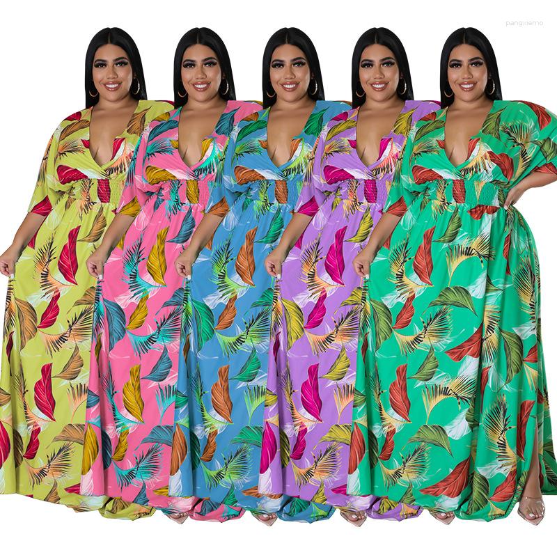 Ethnic Clothing Summer African Women V-neck Half Sleeve Printing Polyester Long Dress Print Dresses Clothes For
Ethnic Clothing Summer African Women V-neck Half Sleeve Printing Polyester Long Dress Print Dresses Clothes For