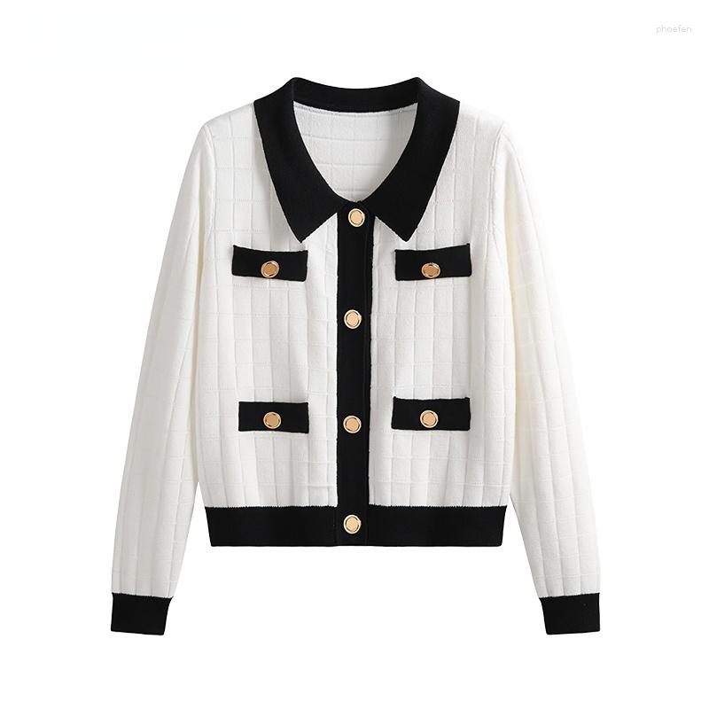 Women's Knits Long Sleeve Sweater Women 2023 Autumn Winter Polo-Neck Knit Cardigan Fashion Korean Chic Gentle Casual Jumpers F16, White
Women's Knits Long Sleeve Sweater Women 2023 Autumn Winter Polo-Neck Knit Cardigan Fashion Korean Chic Gentle Casual Jumpers F16, White