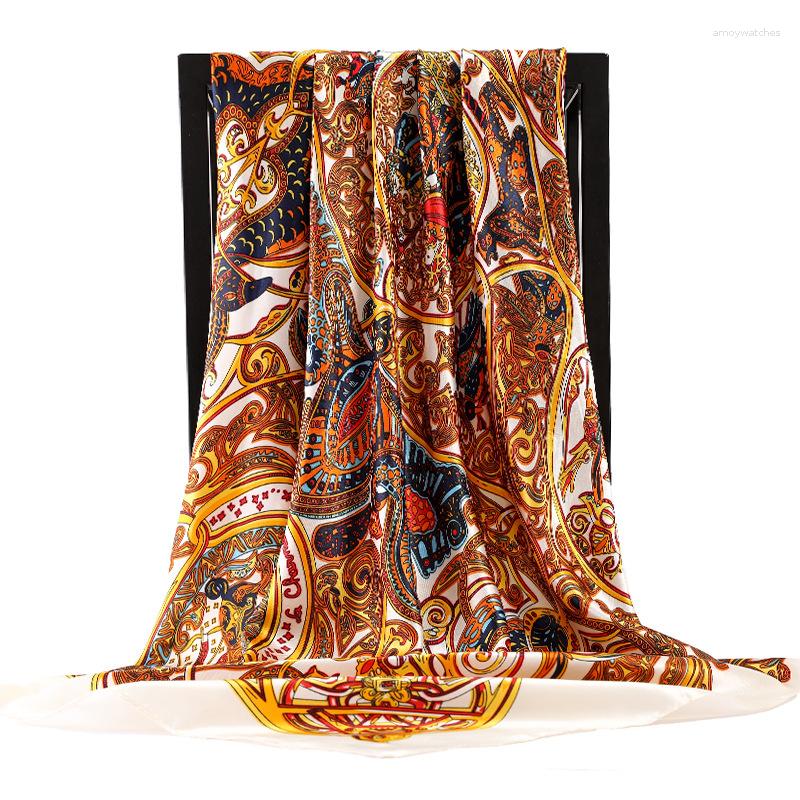 Scarves 2023 Female Luxury Dustproof Kerchief Summer Silk Korean Print Square Bandanna Fashion 90X90CM Sunscreen Shawl
Scarves 2023 Female Luxury Dustproof Kerchief Summer Silk Korean Print Square Bandanna Fashion 90X90CM Sunscreen Shawl