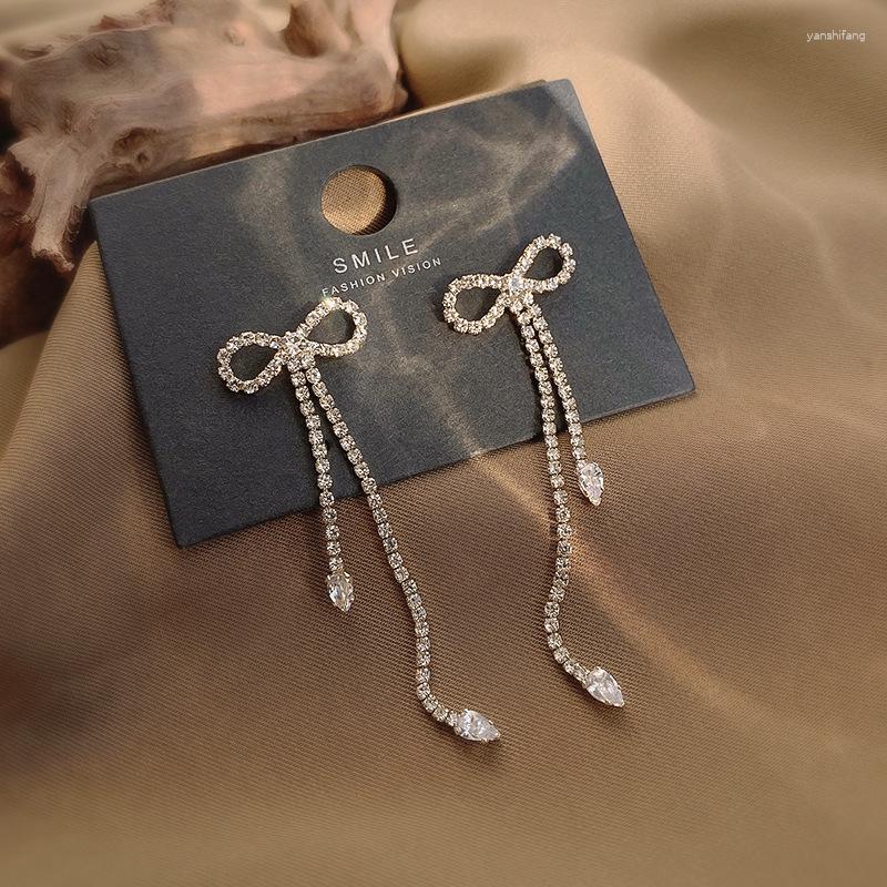 Dangle Earrings Colorful L Silver Elegant Exquisite Bowknot Long Tassel Drop For Women Fashion Jewelry Luxury Party Hanging Pendientes
Dangle Earrings Colorful L Silver Elegant Exquisite Bowknot Long Tassel Drop For Women Fashion Jewelry Luxury Party Hanging Pendientes