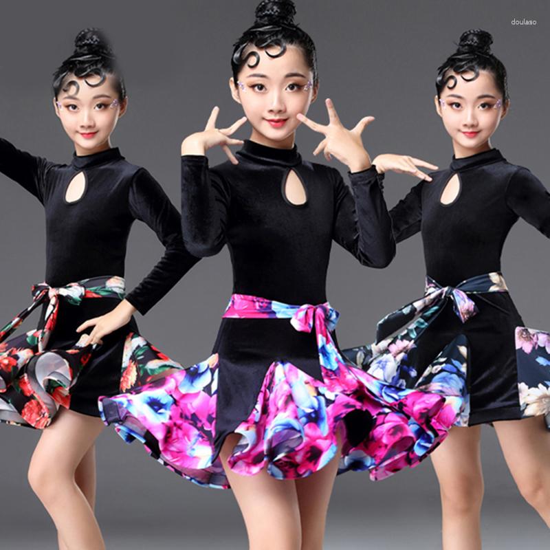 Stage Wear Children's Latin Dance Clothing Girls Autumn And Winter Practice Professional Examination Competition Performance Skirt
Stage Wear Children's Latin Dance Clothing Girls Autumn And Winter Practice Professional Examination Competition Performance Skirt