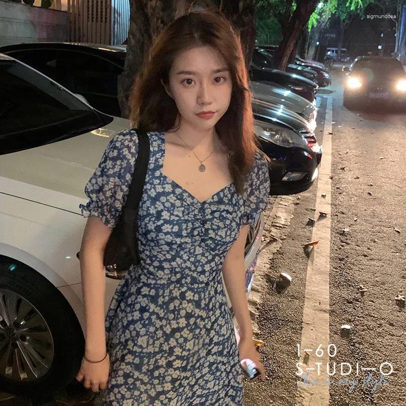 Casual Dresses Female Student Dress Short-Sleeved Square Neck A-Line Skirt Floral Pleated Spring And Summer XIN-, Blue
Casual Dresses Female Student Dress Short-Sleeved Square Neck A-Line Skirt Floral Pleated Spring And Summer XIN-, Blue