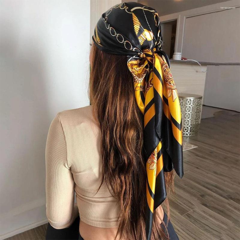 Scarves 90 90cm Hijab Foulard Iuxe Bandana Femme Headscarf Silk Scarf Scarftop Headwraps For Women Vintage Four Seasons Hair Scarve
Scarves 90 90cm Hijab Foulard Iuxe Bandana Femme Headscarf Silk Scarf Scarftop Headwraps For Women Vintage Four Seasons Hair Scarve