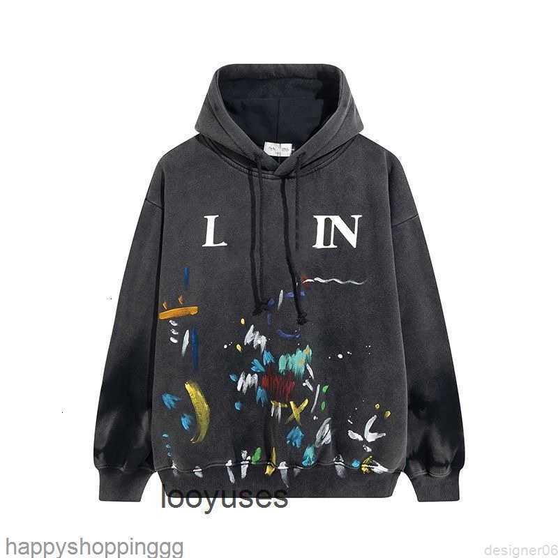 Designer Luxury lanvins Classic Sweaters Galleryes Streetwear Dept Splash Ink Graffiti Print Men' Women' Autumn Co Winter Loose Hooded Lulusup
Designer Luxury lanvins Classic Sweaters Galleryes Streetwear Dept Splash Ink Graffiti Print Men' Women' Autumn Co Winter Loose Hooded Lulusup